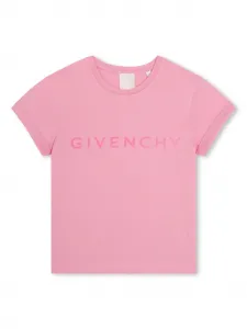 Футболка с принтом 4G Givenchy Kids, розовый