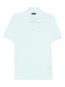 Поло на пуговицах Tom Ford, синий