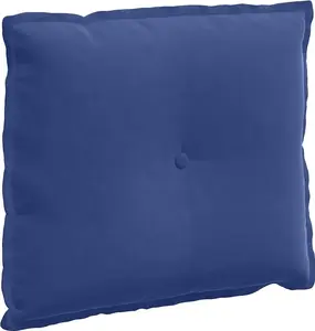 Подушка для спины , цвет "полицейский синий", вельвет, 60 x 50 см vidaXL