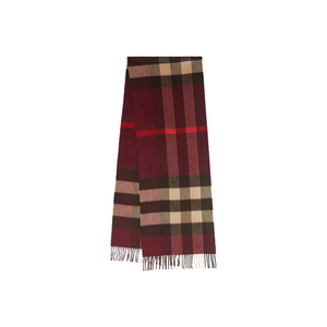 Вязаный шарф унисекс Burberry, бордовый бордовый