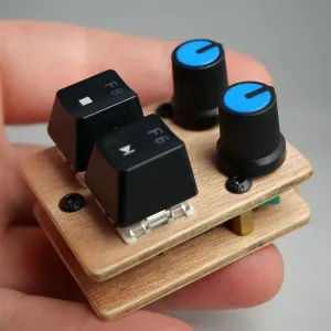 UseMidi madMidiMini 2025 с 2 кнопками для нот, 2 потенциометрами и светодиодами