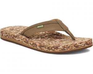 Сандалии Sanuk Ziggy Soft Top, цвет Khaki Multi