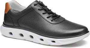 Мужские кроссовки Johnston Murphy Cruz с перфорацией и U-образным вырезом Johnston & Murphy, черный