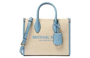 Сумка-шоппер Mirella из холста, Сумка для покупок, Сумка через плечо, Женская сумочка Трампетс синий MICHAEL KORS