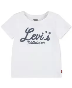 Футболка с графическим принтом Big Girls Script Logo Levi's, белый