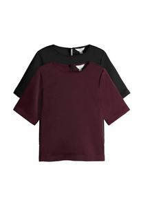 Футболка THE SET REGULAR FIT 2 PACK, Black/Burgundy Red/Black