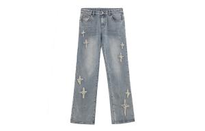 Джинсы унисекс ICONS Lab, Светло-синий