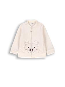 Бежевая толстовка на молнии Coccodrillo