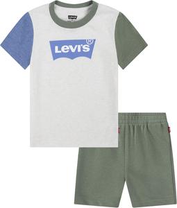 Комплект из двух предметов: футболка с принтом и шорты Levi's для мальчиков и малышей, Oatmeal Heather/Batwing