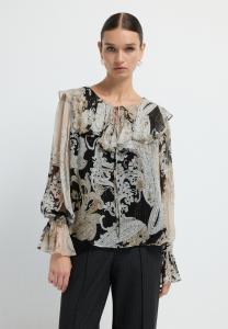Блуза adL Blouse, Printed Black/Black