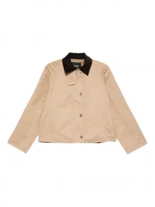 Куртка с отделкой на воротнике Maje, нейтральный