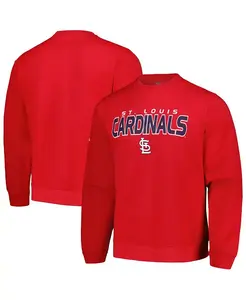 Мужская красная толстовка St. Louis Cardinals с капюшоном Stitches