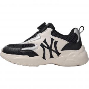MLB Скользоустойчивые детские повседневные туфли New York Yankees черный белый для детей 3-7 лет