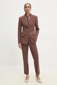 Брюки классические прямые Answear.Lab, коричневый