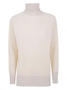 Свитер с высоким воротником TWINSET, нейтральный