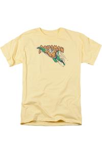 Футболка с коротким рукавом для взрослых DC Comics Swim Through Gildan, цвет banana