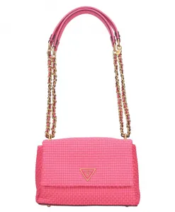 Плетеная сумка через плечо из искусственной кожи Guess, розовый
