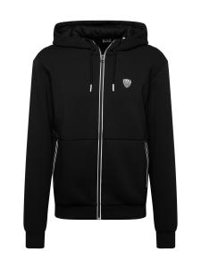 Толстовка с капюшоном на молнии EA7 Emporio Armani, черный