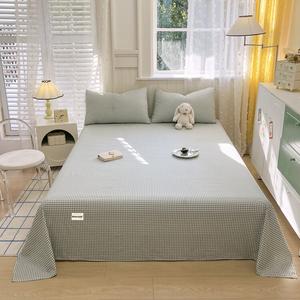 Avivi Простыня 200х230 см из хлопка класса А, цвет Mini Green Plaid