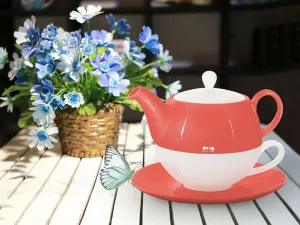 Чайный сервиз Tea & home e.U., красный