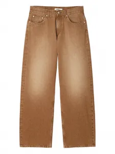 Джинсы с эффектом потертости SANDRO, коричневый