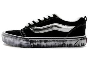 Vans Knu Skool амортизация, износостойкие низкие кроссовки для скейтборда unisex black white