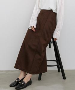 Длинная замшевая юбка