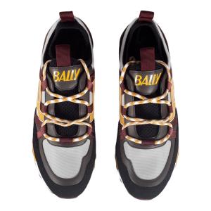 Мужские кроссовки Bally Glick 6300602 черного цвета и синтетического каучука Bruno, черный