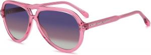 Новые женские солнцезащитные очки Isabel Marant IM 0006/S 35J/TX 59, Transparent Pink Frame Material: Acetate Frame Type: Pilot Frame Style: Gender: Women Lens Color: Lens Material: Lens Width: Lens Height: 48