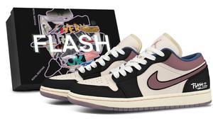 Jordan Кроссовки Air 1 Zi Flash Abrasion Resistant Low top Vintage баскетбольные женские black umber