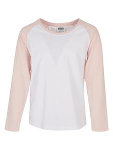 Лонгслив Urban Classics, цвет white/pink