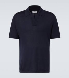 Кашемировый и шёлковый поло свитер Gabriela Hearst, Navy