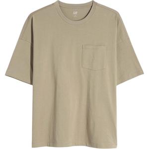 GAP Футболка унисекс коричневая