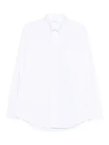 Хлопковая рубашка с нагрудным карманом Givenchy, белый