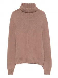 Кашемировый свитер с высоким воротником Aragona, коричневый