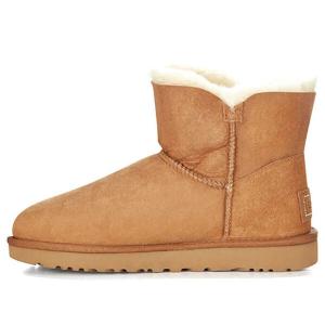 Ботинки зимние UGG с пуговицей, коричневый