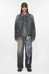 Джинсовая куртка - Оверсайз крой Acne Studios, черный