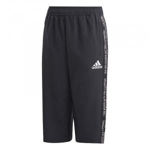 Adidas Черные вязаные спортивные штаны для подростков