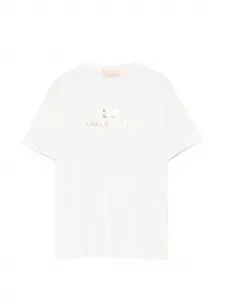 Футболка с логотипом Elisabetta Franchi La Mia Bambina, белый