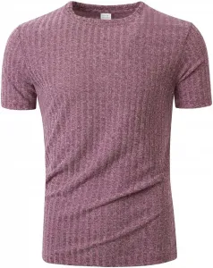 Мужская футболка Casual с коротким рукавом и текстурным жаккардом