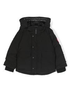 Пуховик Lynx с капюшоном Canada Goose Kids, черный