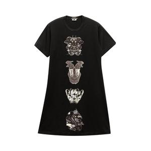 Длинная футболка с графическим принтом Comme des Garçons Homme Plus, цвет Черный