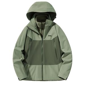 Jeep Городская куртка для путешествий и поездок унисекс, Ship Green (3-in-1)