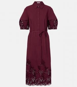 Хлопковое платье-рубашка Erdem, Nightshade