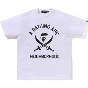 Футболка Unisex NEIGHBORHOOD Co brand SS25 A BATHING APE, белый