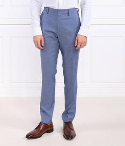 Шерстяные брюки h-genius-mm-224 Slim fit Boss, синий