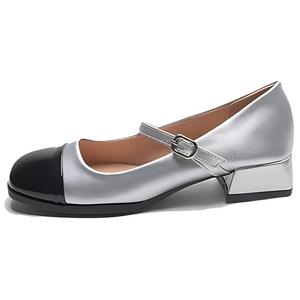 TATAYA Серебряные туфли Мэри Джейн, цвет Silver