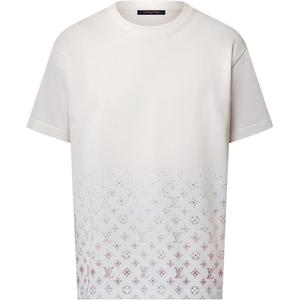 1AGTLE Monogram Gradient Embellished Short Sleeved Crewneck LOUIS VUITTON, белый