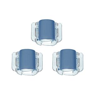 Linziclip, Мини-матовые синие пряжки, 3 шт