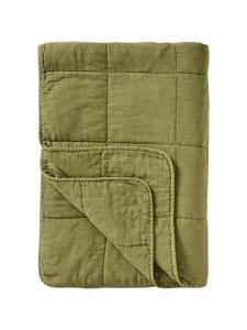 IB Laursen Однотонное винтажное стеганое одеяло травянисто-зеленого цвета